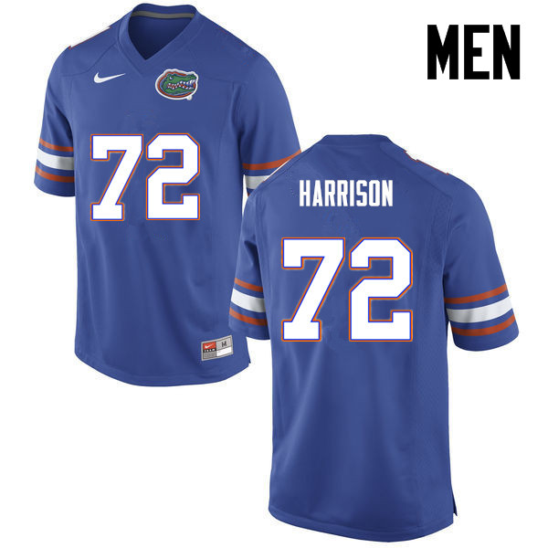Men Florida Gators #72 Jonotthan Harrison College Football Jerseys-Blue